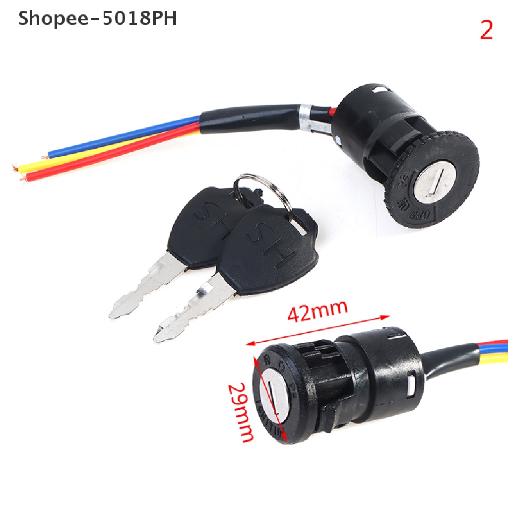 [SNOWPH] Universal Ignition Switch Key Power Lock For Electric Bicycle ...