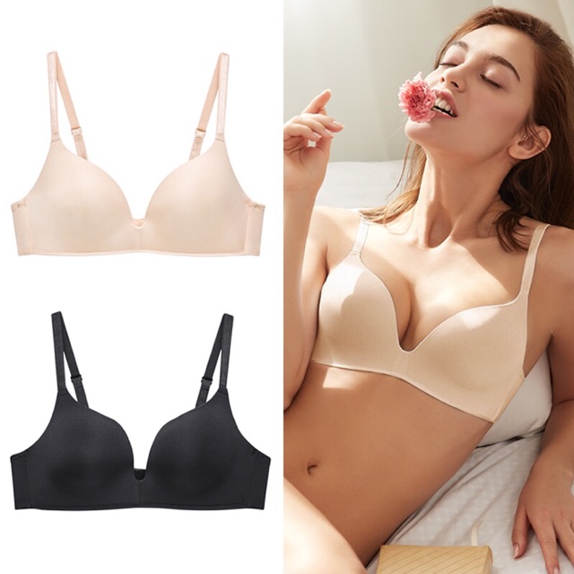 Summer light and small chest gathered comfort simple bra 666