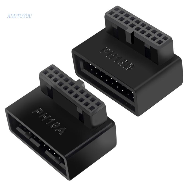 【3C】 Desktop Computer Motherboard USB3.0 19/20Pin Adapter Upright Plug ...