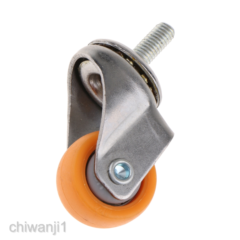 1inch Swivel Caster Wheels M6 Thread Stem Mount Trolley Casters