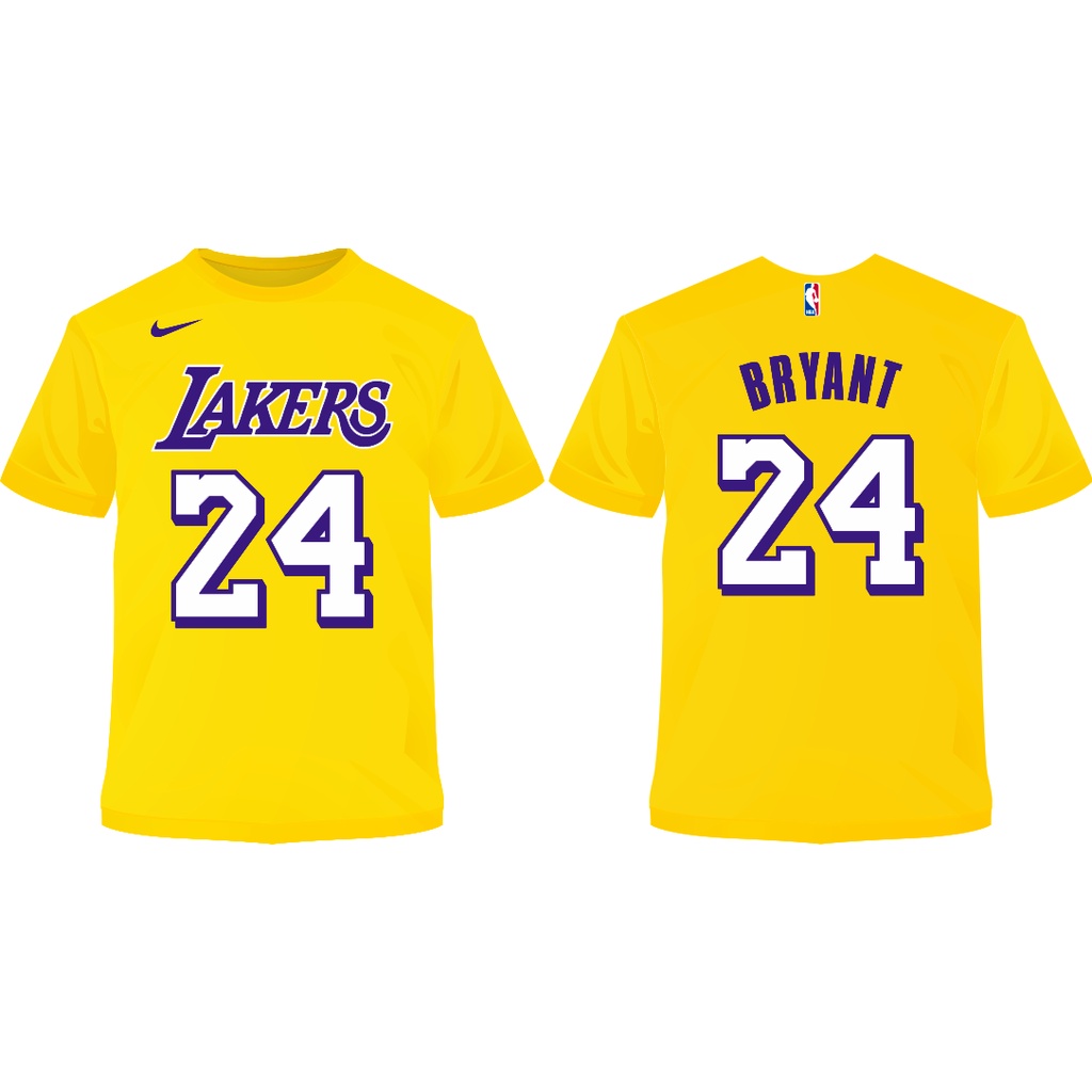 Premium Quality T Shirt Kobe Bryant Lakers 24 Dtf Ptints Shopee Philippines