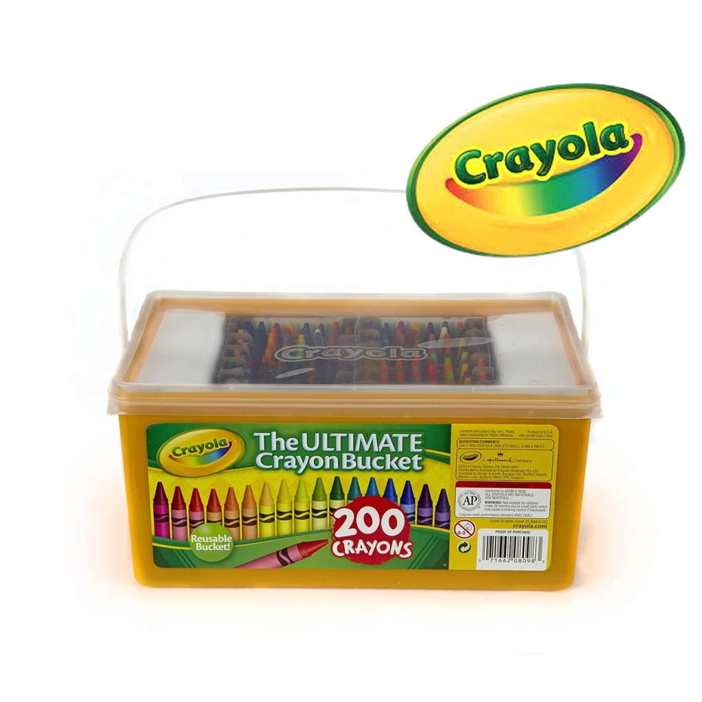 Crayola Ultimate Crayon Bucket 200 3054