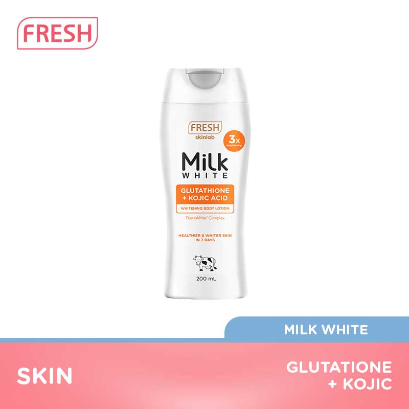 Fresh Skinlab Milk White Glutathione + Kojic Whitening Body Lotion