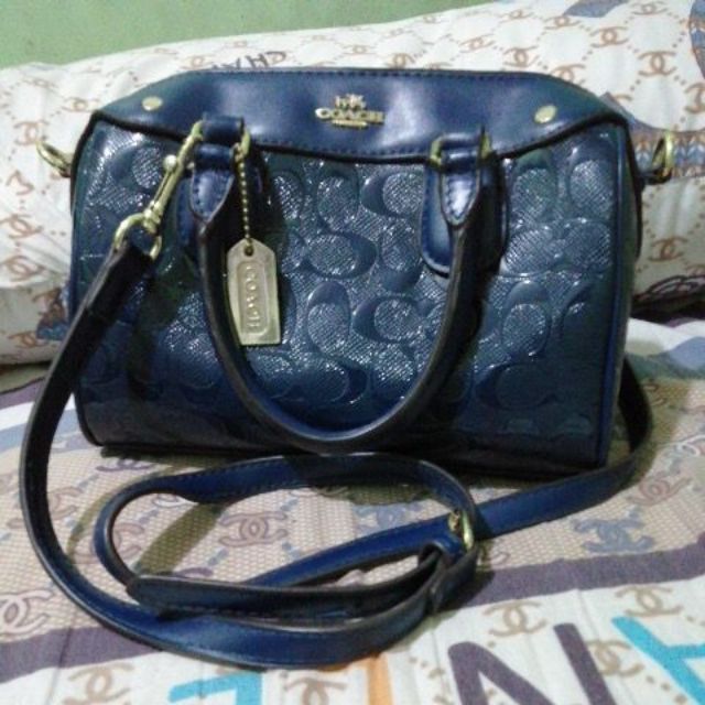 COACH blue doctors bag