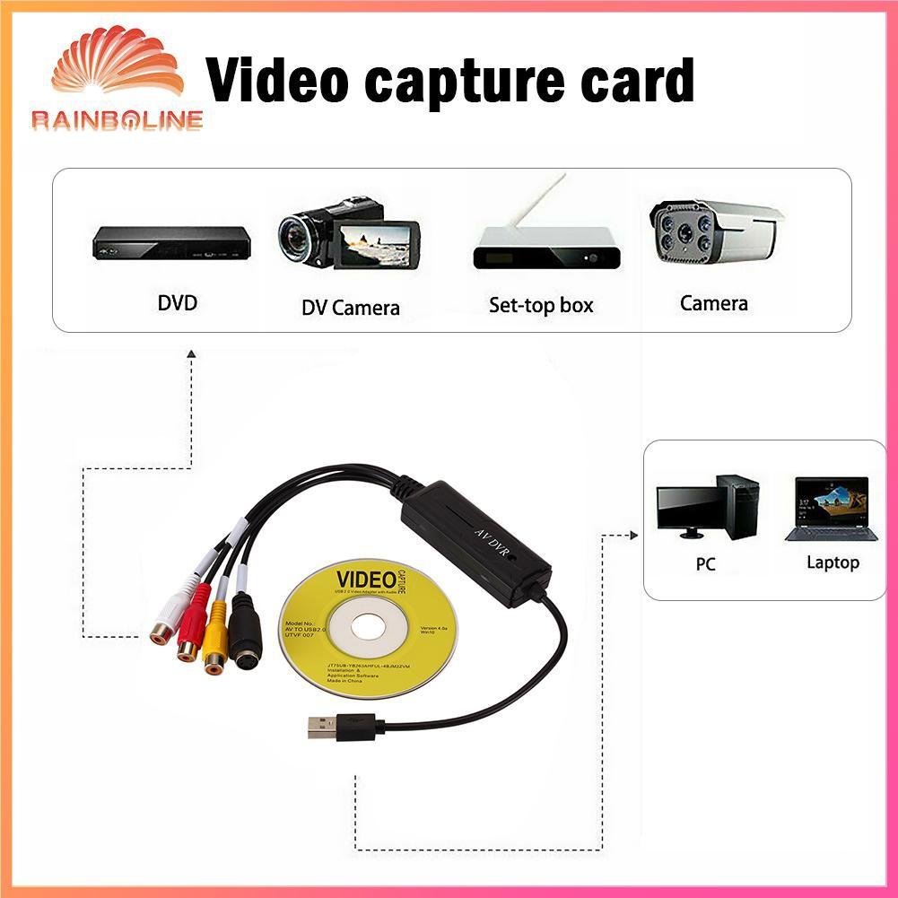 RAIN Professional USB 2.0 Video Capture Card AV S RCA Converter Adapter ...