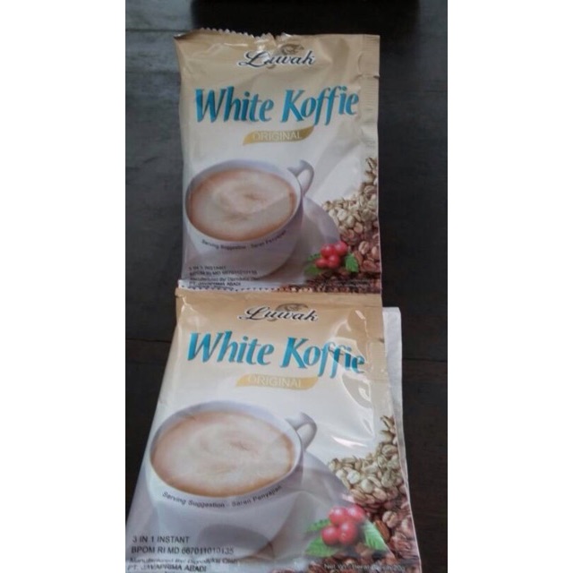White Coffe Coffee Contains 10 Sachets | Shopee Philippines