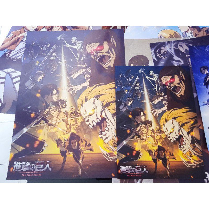 r8Gn Attack On Titan A3 A4 Posters High Quality Shingeki no Kyojin AOT ...