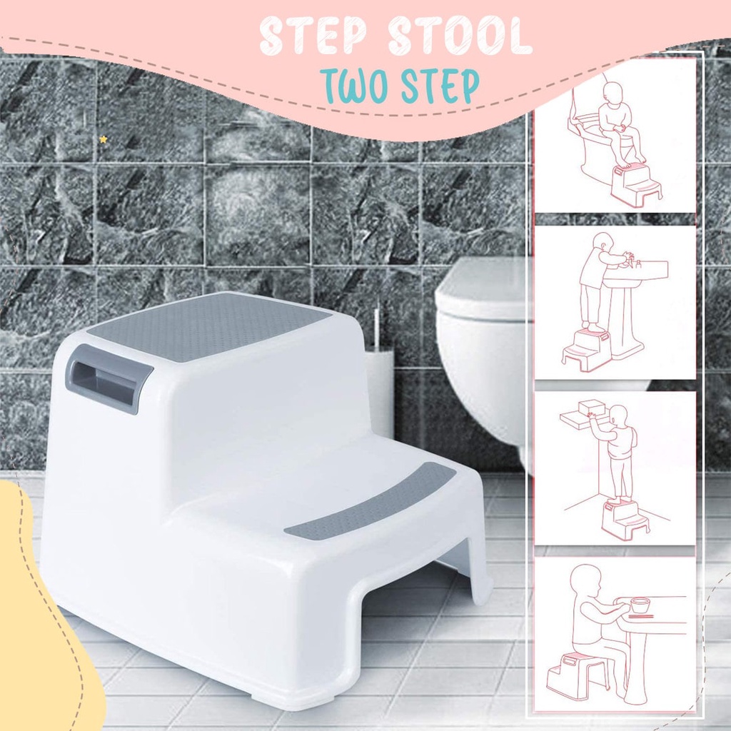 MultiFunctional Kids Step Stool Toilet Potty Training Kids 2 Step Stools Toddler NonSlip