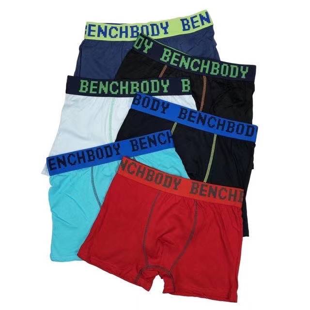 【Bingo】COD☑️6PCS Bench Body Men's 100% Cotton Boxer Briefs High Quality ...