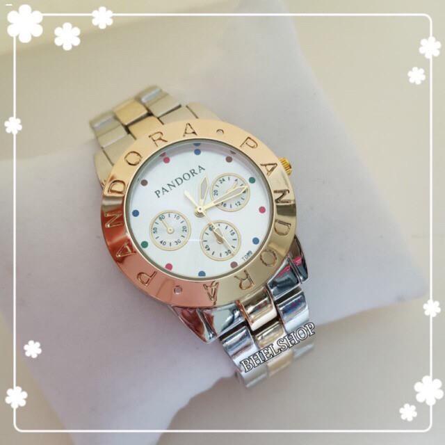 Women Watches Pandora Fashion Ladies Watch for Women Stainless Vintage Watch with Free Box and Bat