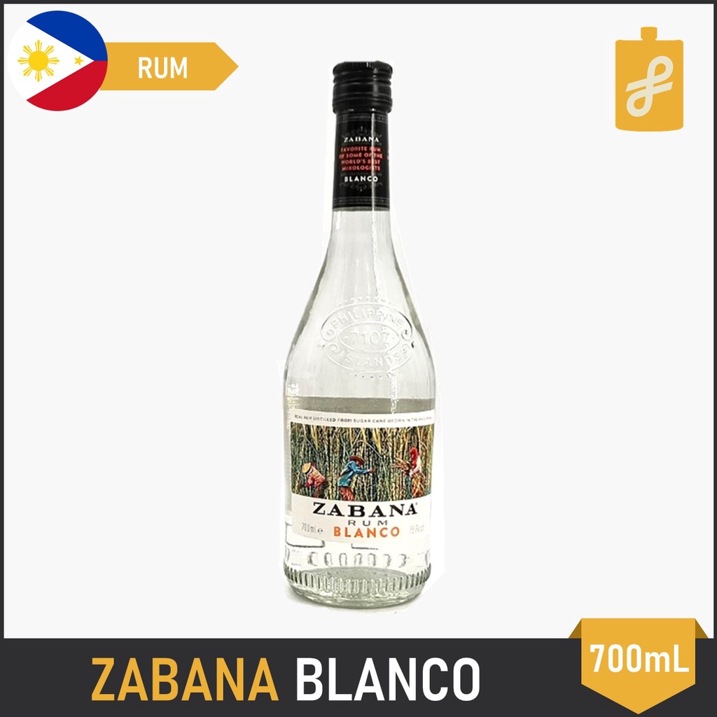 Zabana Blanco White Rum 700mL Shopee Philippines