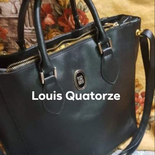 Louis Quatorze two-way black bag