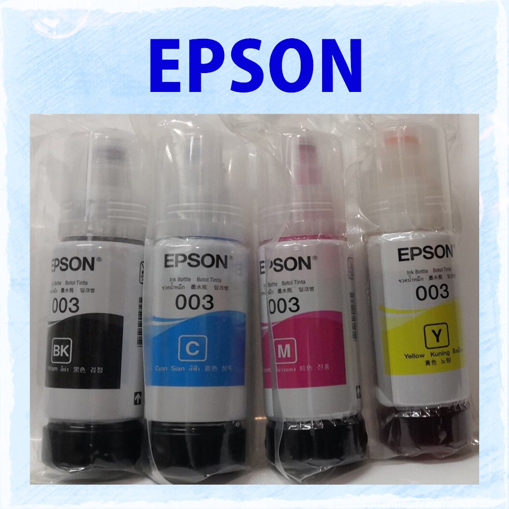 Original 003 Epson Ink each 65mL Set Only for L5190, L3150, L3110 ...