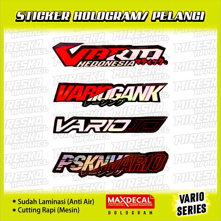 Viral Hologram Sticker Honda VARIO Series/Word Sticker/Motorcycle ...