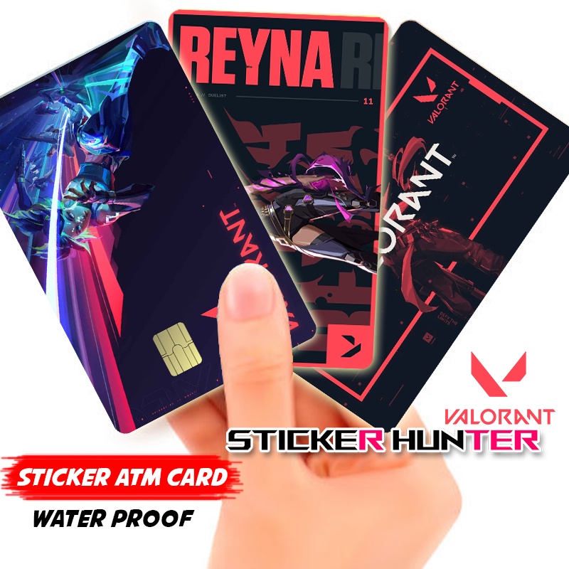 VALORANT ATM CARD STICKER 100% HIGH QUALITY WATER PROOF | Shopee ...