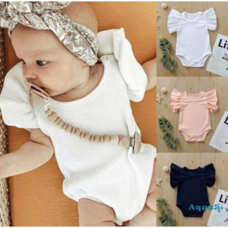 Newborn Infant Baby Jumper Suit ( Dark blue only) Shopee Philippines