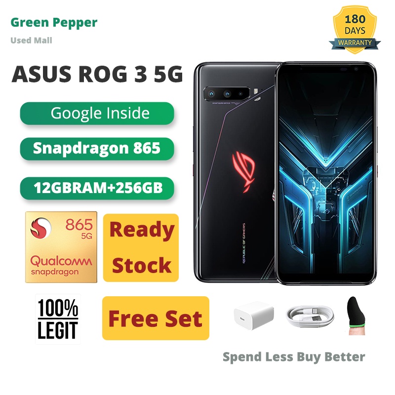 ASUS ROG 3 12GB RAM+256GB 128GB ROM Snapdragon 865 6000mAh 64MP Camera ...