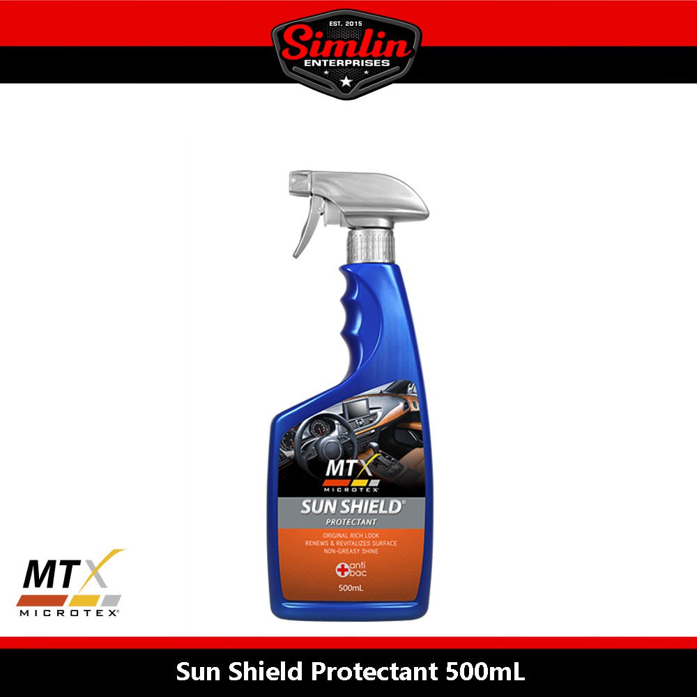 MTX SunShield 500mL Microtex AntiBacterial Car Interior Protectant Sun