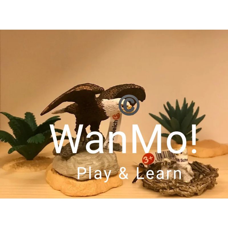 Schleich Bald Eagle & babies in nest set | Shopee Philippines