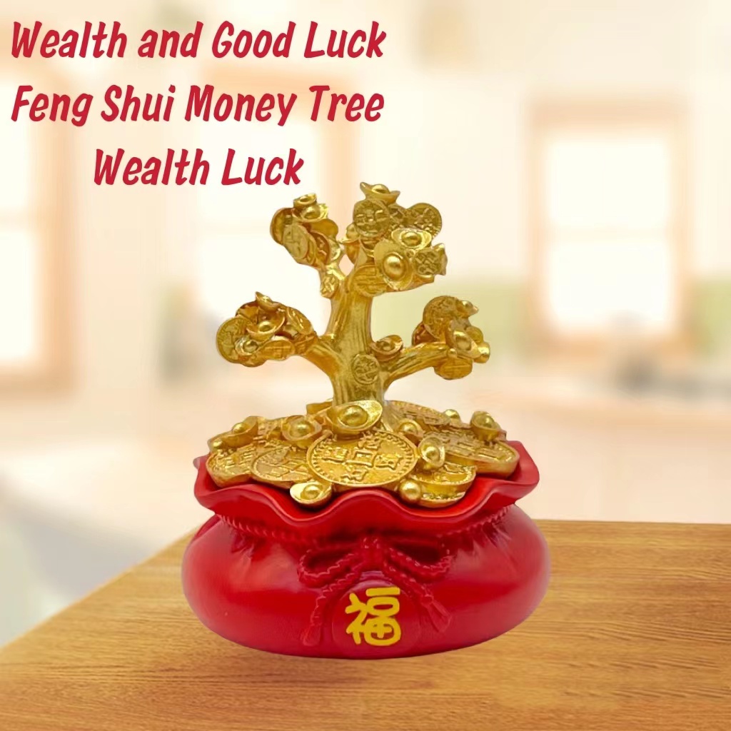 Wealth and Good Luck Feng Shui Money Tree for Bedroom Living Room Shop