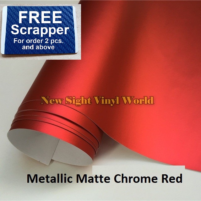 Vinyl Sticker Metallic Matte Chrome Red | Shopee Philippines