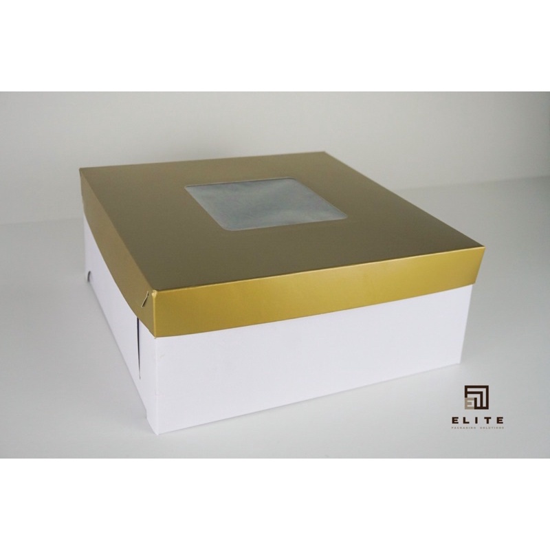 Elite Packaging Body and Cover with Window Cake Box Packed by 20's ...