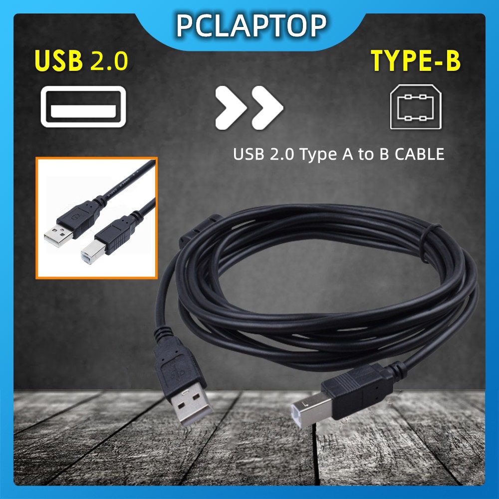 Hi-Speed USB 2.0 Printer Scanner Cable Type A Male To Type B Male(black ...