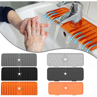 Splash Guard Faucet Draining Mat Drying Mat Non-Slip Drain Pad