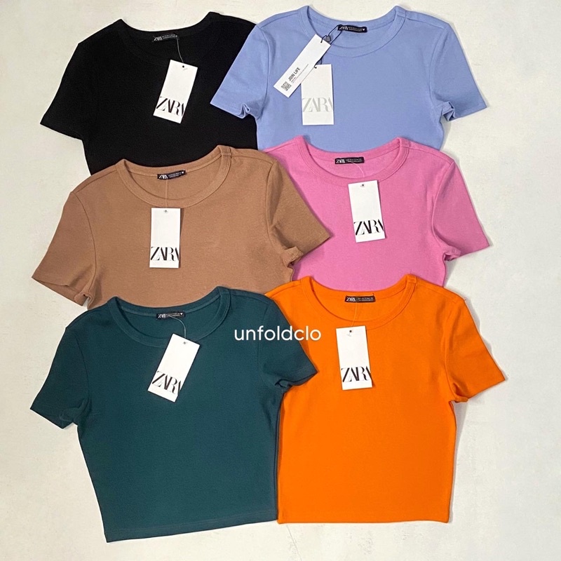 Zara Basic Cropped Top Shopee Philippines