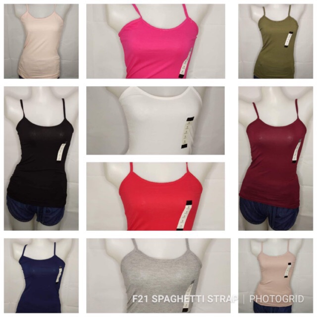 Thin strap tank top forever clearance 21