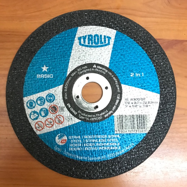 Tyrolit Cutting disc 7”Original (BASIC 2in1)(sold per piece) Shopee