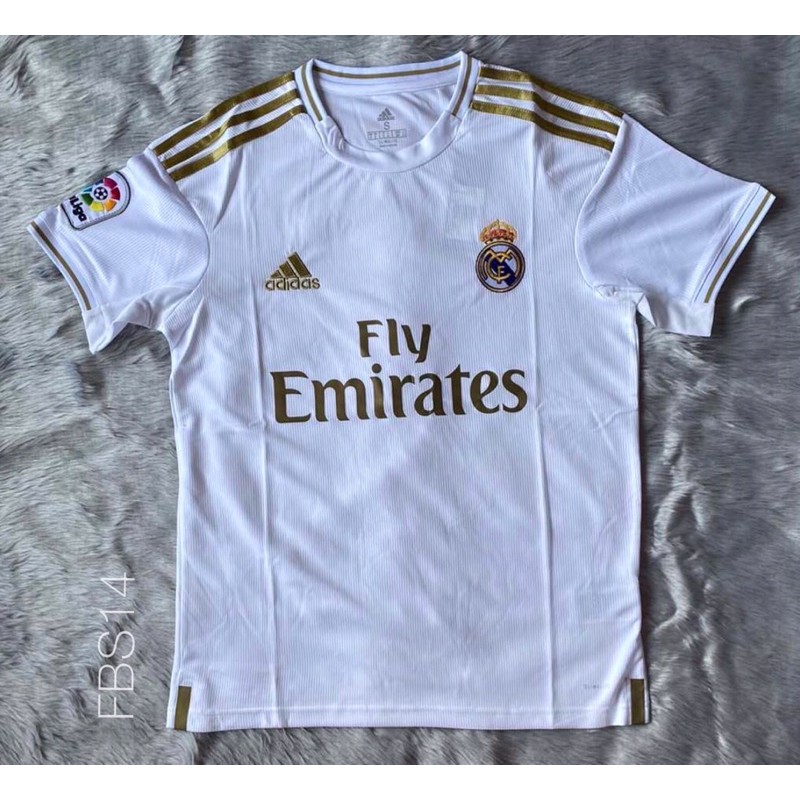 real madrid white and gold jersey