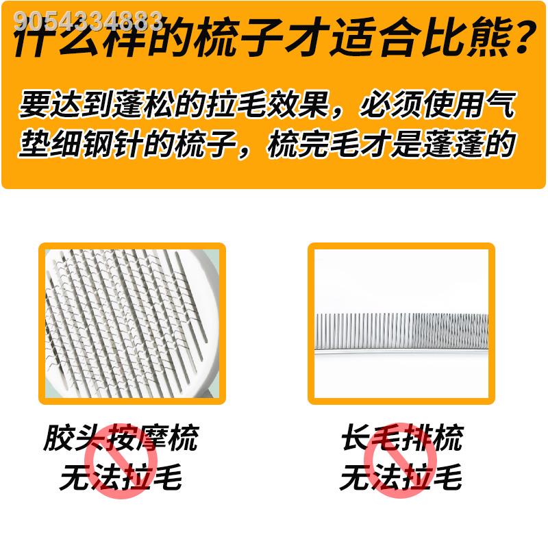 Bichon dog special hair brush fluffy beauty knot pulling dog hair brush pet puppies with needle