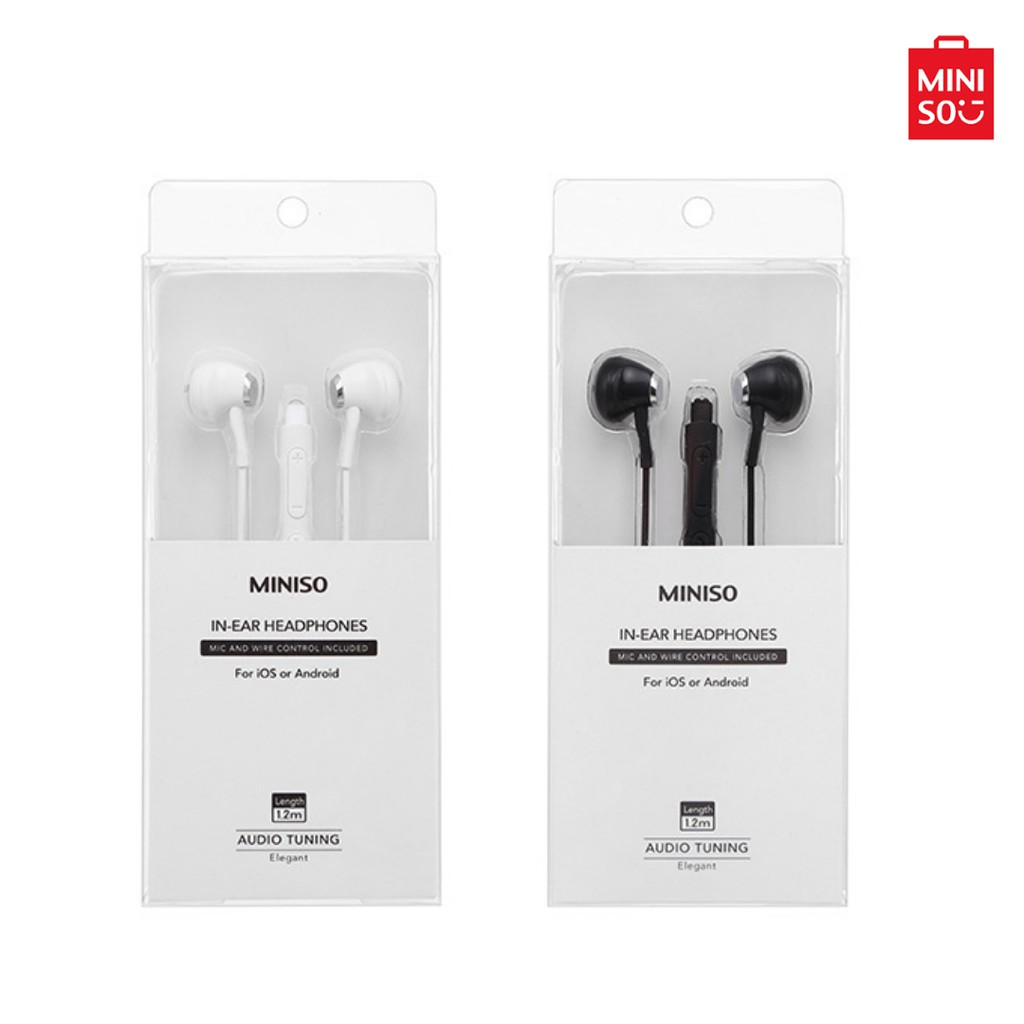 Miniso Elegant In ear Headphones Model E156 Earphones Model Y771 Model Y668