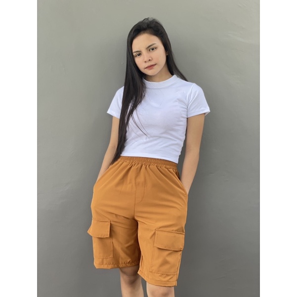 SC50 High Quality Taslan Unisex Cargo Shorts with 4 Pockets Comfy Short for Women and Men Shopee Philippines