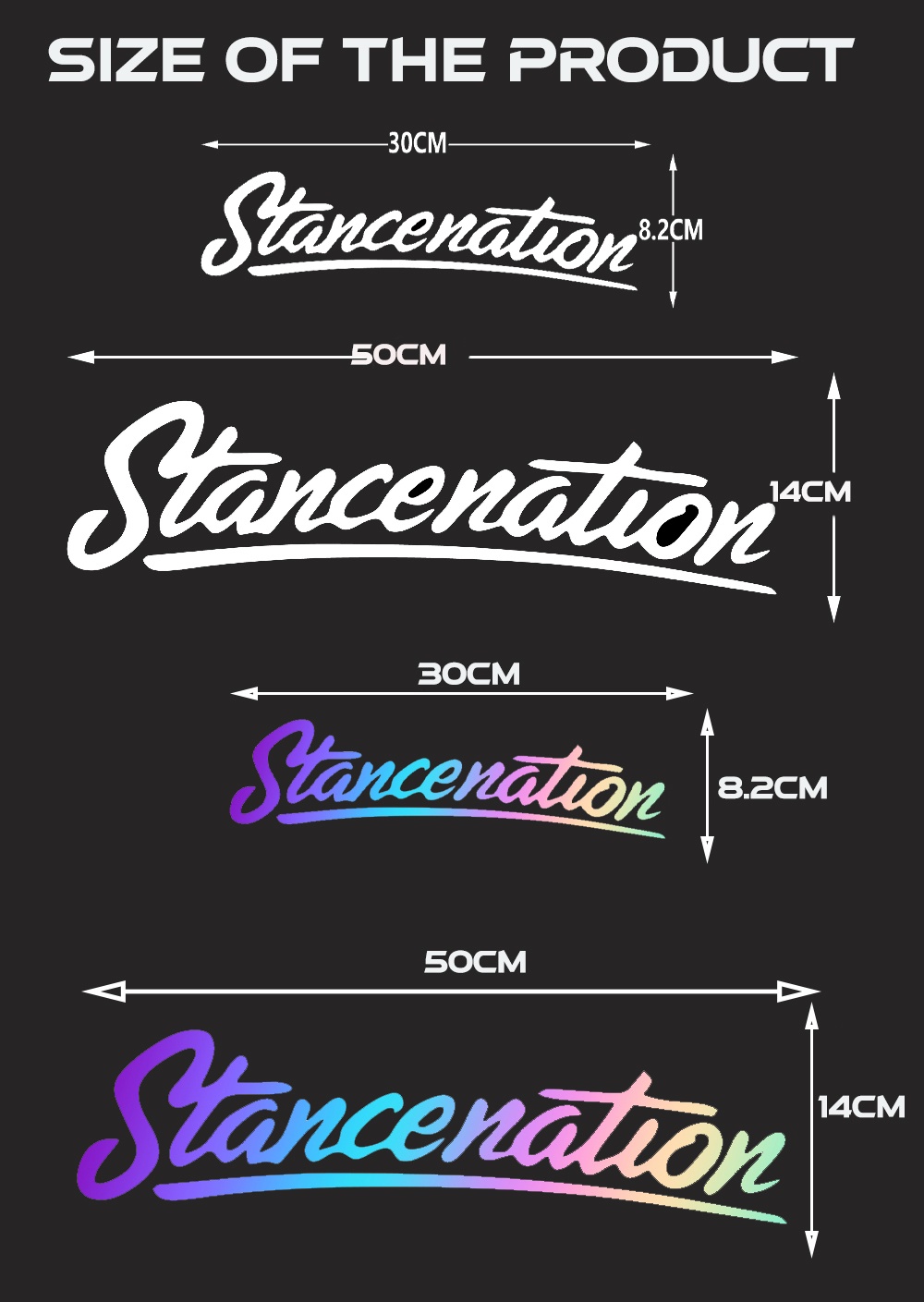 Stancenation Car Front Windshield Sticker Personalized Rear Windshield ...
