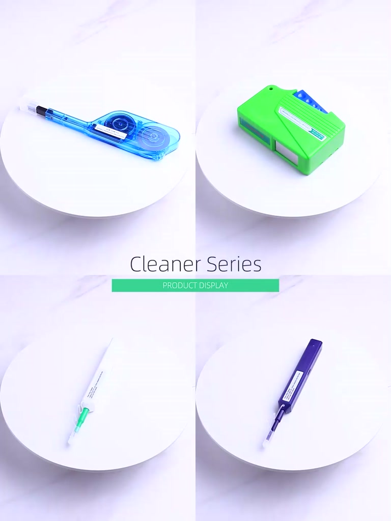 SC/FC/ST/LC/MPO One-Click Cleaner Tool 1.25mm and 2.5mm Fiber Optic ...