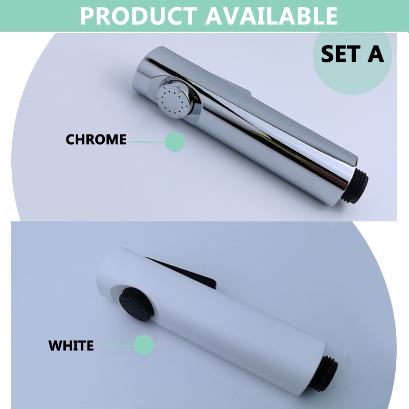 Bidet Sprayer Brushed Gold Matt Black Chrome White ABS Shattaff Toilet ...