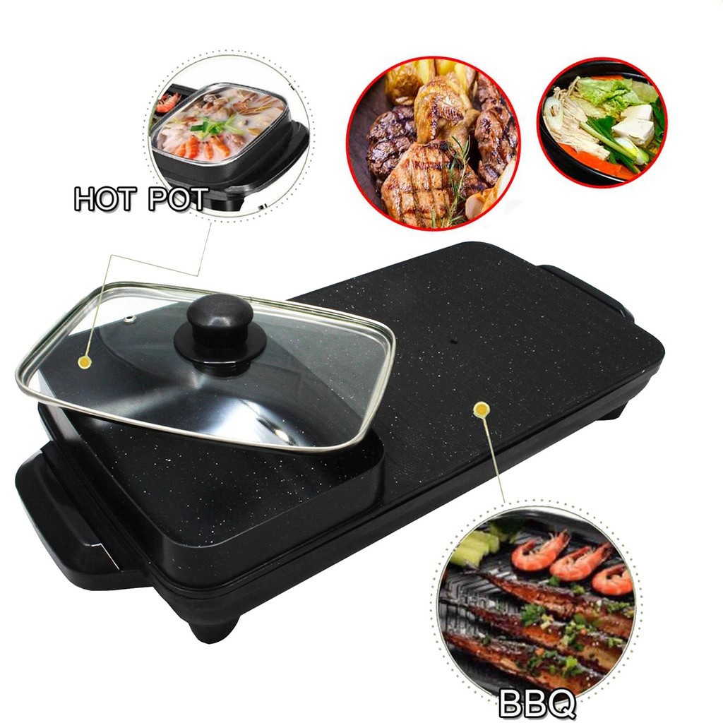 2022 WM Korean Samgyupsal Grill 2 in 1 Electric Barbeque Grill Pan