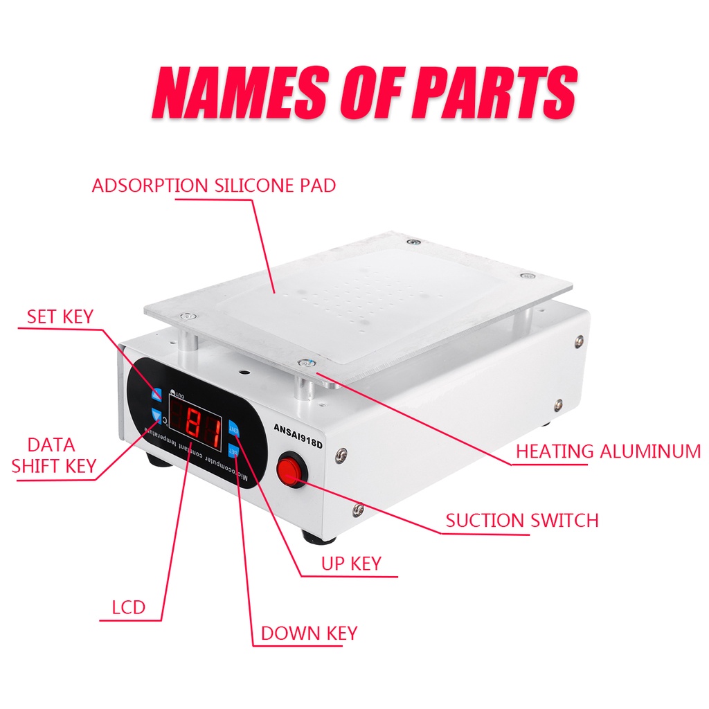 220/110V 50/60Hz LCD Screen Separator Auto Heating Platform Phone ...