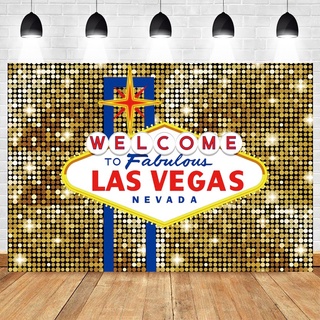 Photography Backdrop For Birthday Welcome To Las Vegas Fabulous Casino Night  Poker Party Background Prom Costume