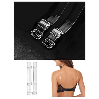 WIHan Women's Adjustable Transparent Bra Strap Non-Slip Invisible Clear  Replacement Shoulder Straps