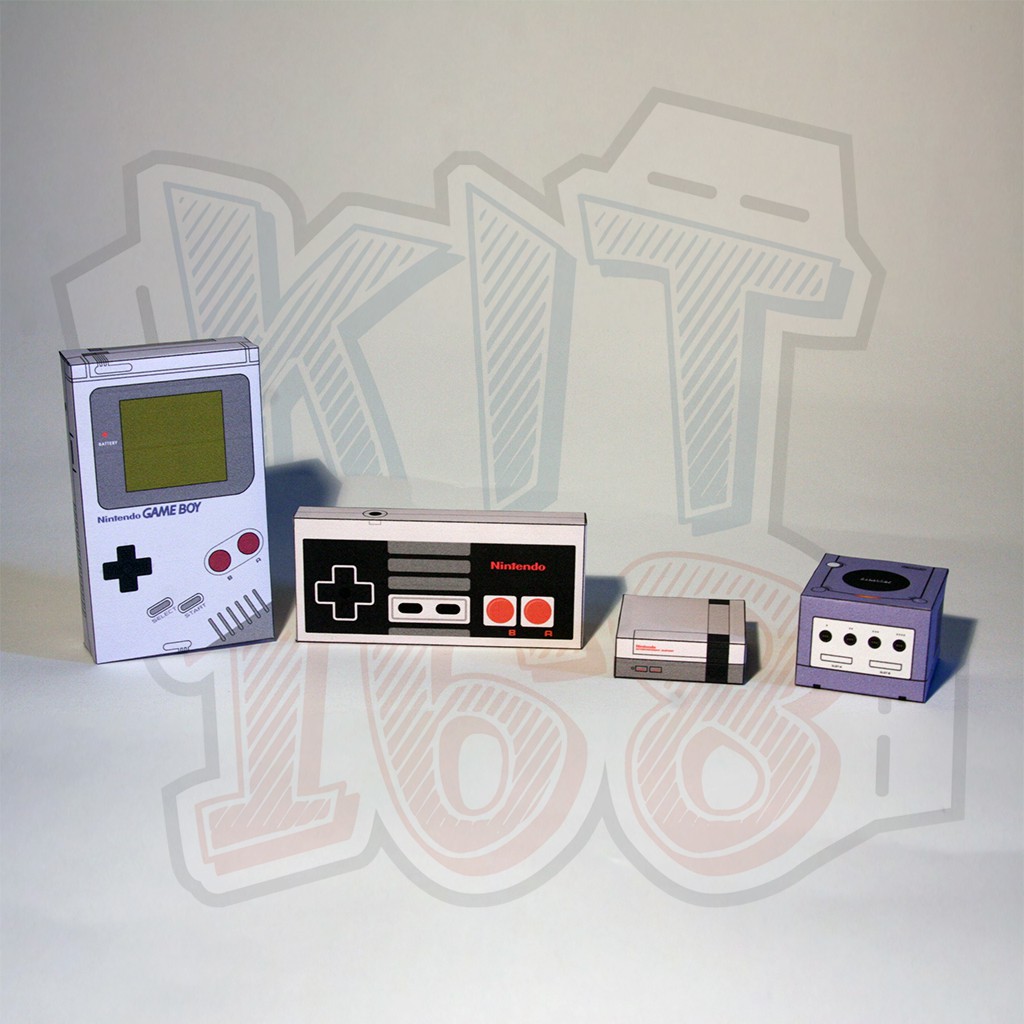 Gameboy, NES, Controller and Gamecube toy paper models | Shopee Philippines
