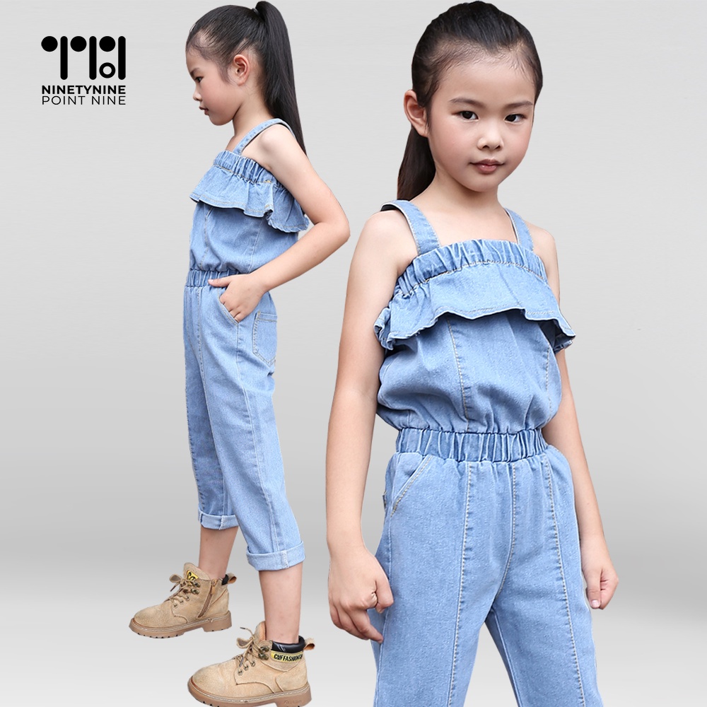 99.9 Denim Jumper Overalls for Girls 160 Shopee Philippines