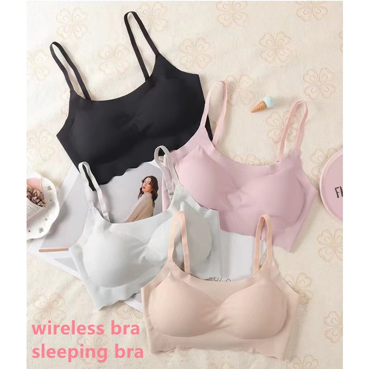 Woman yoga wireless traceless underwear one piece wrapped chest bra