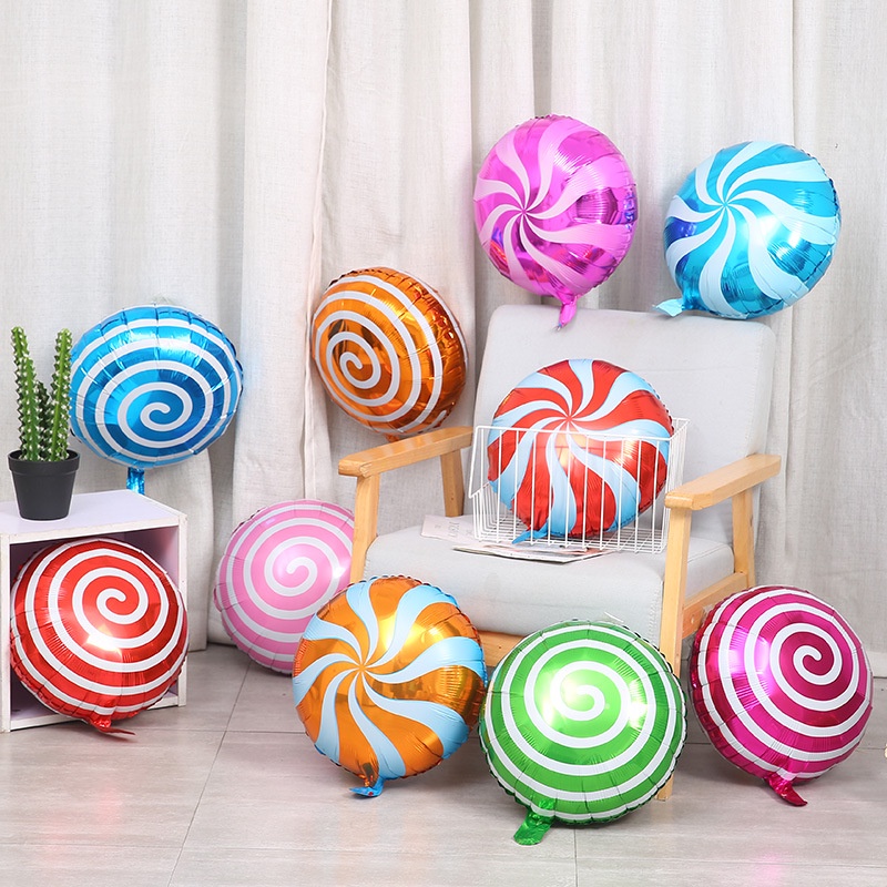 18 Inch Donut Candy Balloons Candy Lollipop Pinwheel Lollipop Foil ...