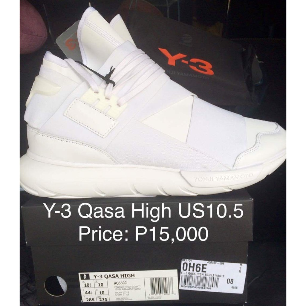 redde Indføre Forkert Original Adidas Y-3 Qasa High (US10.5) | Shopee Philippines