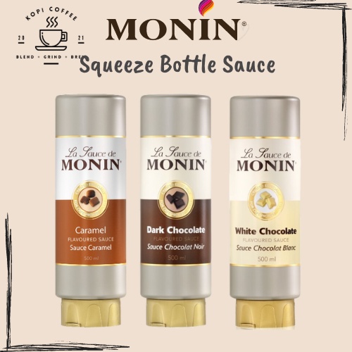 MONIN Gourmet Sauce 500ML (Caramel, Dark Chocolate, White Chocolate