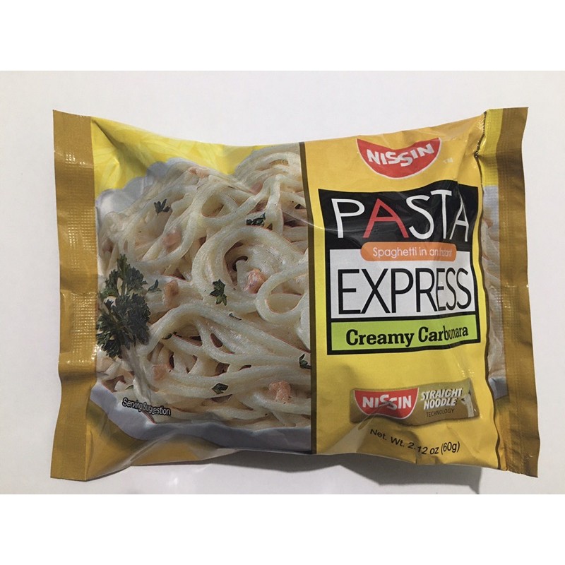 Nissin Pasta Express Creamy Carbonara 60g Shopee Philippines