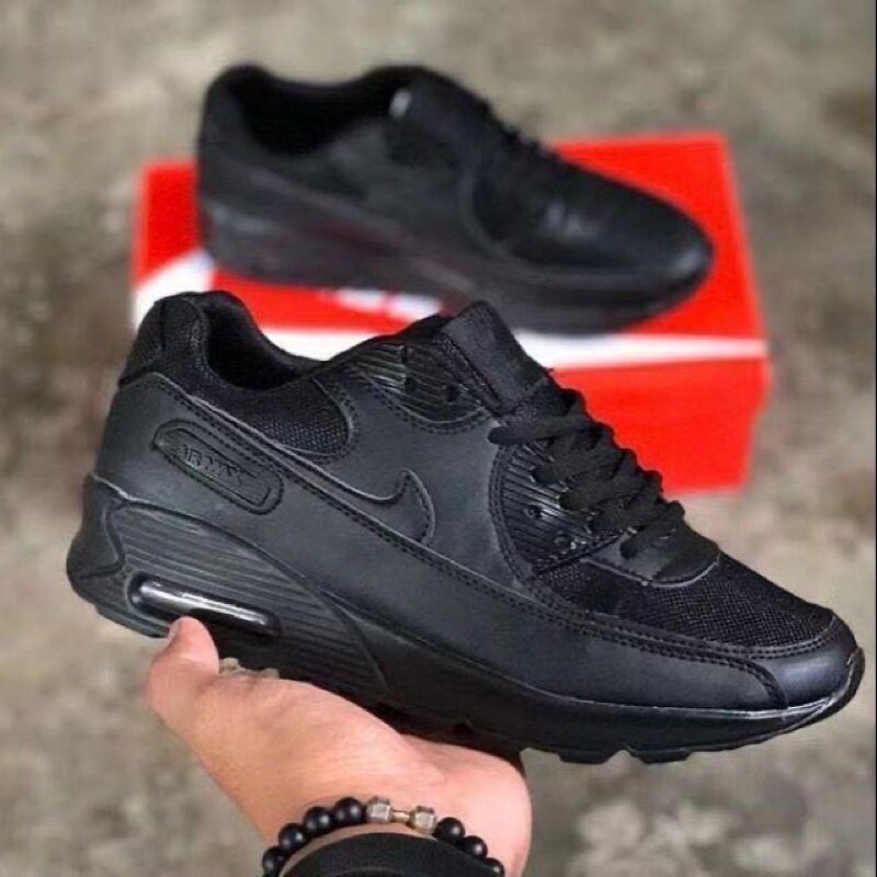 KASUT SNEAKERS UNISEX SAIZ NIKE AIR MAX ALL BLACK | Shopee Philippines